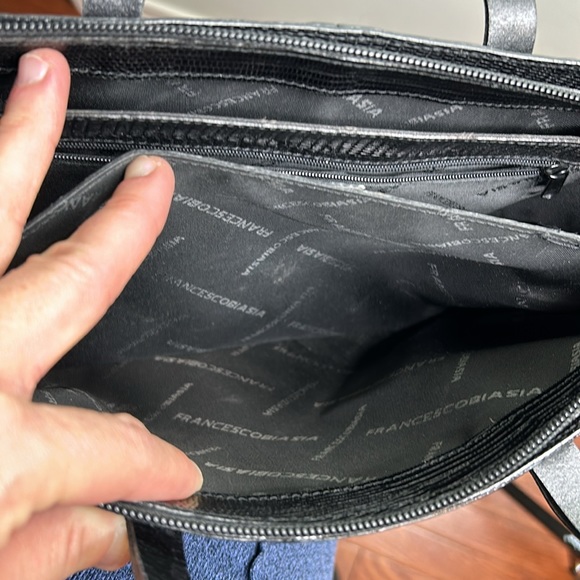 Francesco Biasia Black Leather Handbag - Picture 13 of 14